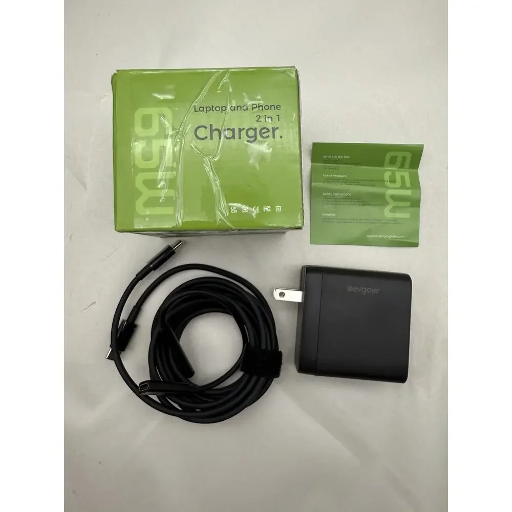 2 in 1 65W Laptop & phone Charger, For Microsoft Windows Surface Charger *READ..